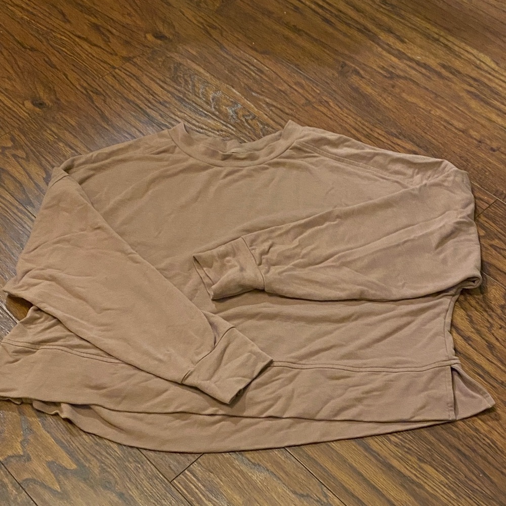 Brown Long Sleeve Top